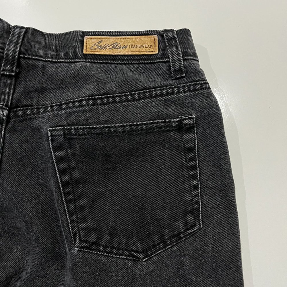 Bill Blass Perfect Fit Jeans Women's Black Straight Leg Cotton Size 6 - Picture 4 of 7